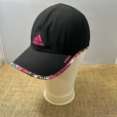 Gorra de tenis de golf Adidas para mujer Adizero negra tie dye floral rosa choque nueva sin etiquetas Foto 1 de 4