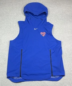 SMU Mustangs Jacket Mens Extra Large Nike Sleeveless Hooded Windbreaker Running - Picture 1 of 8
