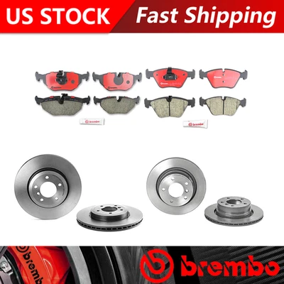 Kit de rotores de freno y pastillas de freno de cerámica Brembo OE para BMW Z4 2006-2007 Foto 1 de 4