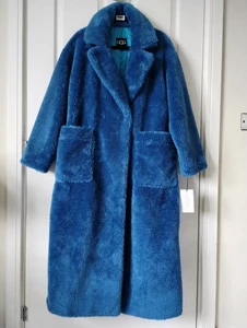UGG Alessandra Faux Fur Sherpa Wrap Coat - S/M - Picture 1 of 7