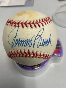 CINCINNATI REDS JOHNNY BENCH SIGNED NATIONAL  LEAGUE BASEBALL JSA  CH34590 CASE - Picture 1 of 10