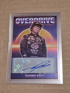 2023 TAKUMA KOGA PANINI OVERDRIVE NASCAR PRIZM AUTOGRAPHED AUTO CARD #6 DRIVER - Picture 1 of 3