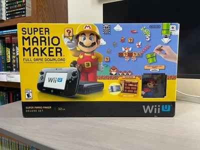 Nintendo Wii U 32GB Console System Super Mario Maker Deluxe Set | Brand New - Image 1 of 4