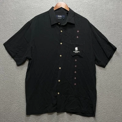 NAT NAST Shirt Mens XL Black Silk Wounded Warrior Project Button Up Limited 288 - Image 1 of 4