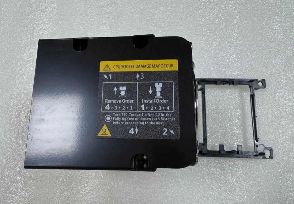 HP 0P605235 PN:460503F00-17J-G CPU Heatsink for HP Z8 G4 Graphics No. 2 position - Image 1 of 4