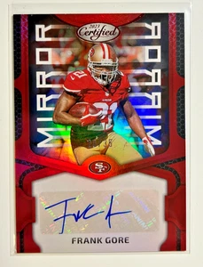 Frank Gore AUTO #/35 Certified Mirror Red 2023 Panini Autograph Signature SP HOF - Picture 1 of 2
