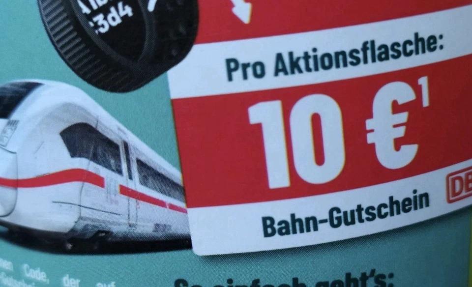 DB Deutsche Bahn Gutschein 10 Euro E coupon ab MBW 29,99 € bis zum 15.12.2025 - Bild 1 von 1
