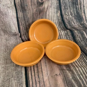 3 Orange Mandarine Fiesta HLC Keramik Müsli Suppe Salat Schüssel Schale 7" nicht mehr produziert - Bild 1 von 13