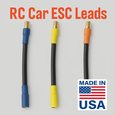 Cables de extensión ESC de 3 pulgadas macho a hembra de bala de 6,5 mm 10 AWG 200C Foto 1 de 4