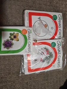 Leinwand Kapern Vintage Kunststoff Leinwand Sets, Engel Kränze & Ornamente Menge 3 - Bild 1 von 3