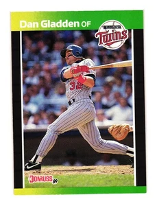 1989 Donruss #391b Dan Gladden Minnesota Twins - Picture 1 of 2