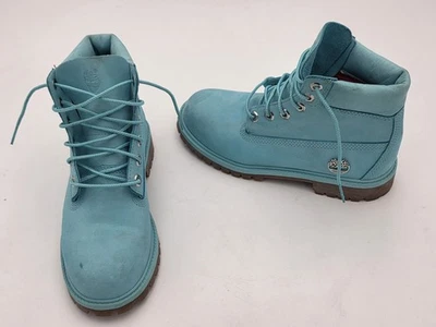 Nueva Bota Timberland Prem 6” Turquesa TB0A1KRZ Juvenil 4.5/Mujer 7 Edición Limitada Foto 1 de 4