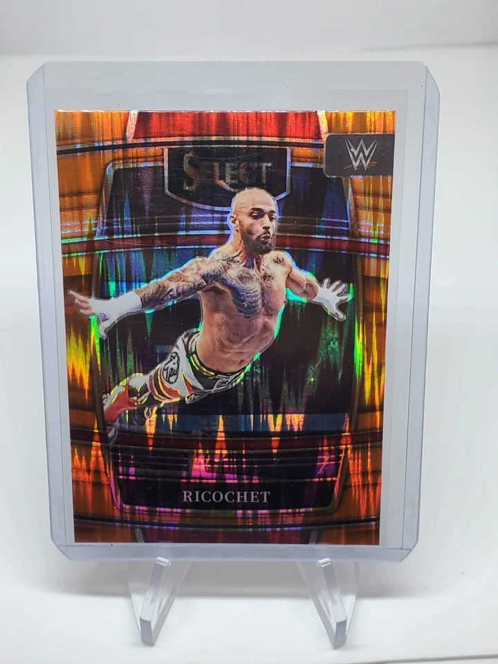 Ricochet Concourse Orange Flash PRIZM 2022 Panini SELECT WWE  #26 - Image 1 of 2