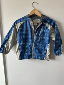 Columbia Size S (8) Boys Rain Windbreaker Jacket Blue - Picture 1 of 5