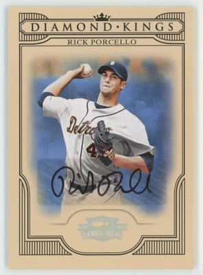 Rick Porcello 2008 Donruss Threads Diamond Kings Auto /300 A #DK-10 Detroit - Image 1 of 3