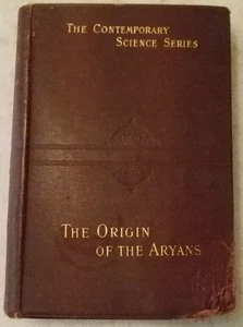 THE ORIGIN OF ARYANS/Isaac Taylor/2ND Ed/Contemporary Science Series/1898/GOOD - Picture 1 of 8