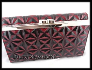 Geldbörse Clutch Tasche rot Kreditkartenetui - Bild 1 von 1