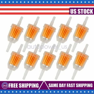 10PCS Motor Inline Gas Oil Fuel Filter Small Engine For 1/4'' 5/16" Line US - Picture 1 of 14