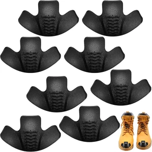 8 Pieces Toe Guards for Boots Toe Protectors Work Foot Guards Rubber Shoes Cover - Picture 1 of 12