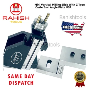 Mini Vertical Milling Slide With Z Type Caste Iron Angle Plate 50mm UK - Picture 1 of 12