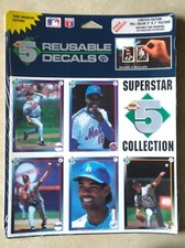 1992 Baseball Superstar Reusable Decals (High 5)And 5 X 7 Photo of Dwight Gooden