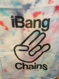iBang Chains Tie Dye Disc Asciugamano Golf Rosso Bianco e Blu Modelli I Bang Catene - Foto 1 di 5
