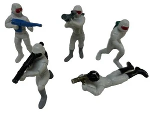 (5) Vintage 1986 Mattel GUTS! Laser Fighters Rubber PVC Military Action Figures - Picture 1 of 5