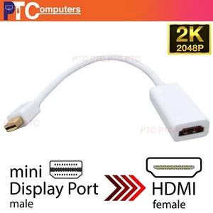 Mini Display Port DP Thunderbolt to HDMI Female adapter for MacBook Pro Air Mac - Picture 1 of 9