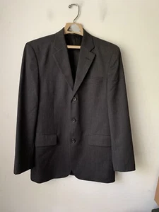 Banana Republic Mens Blazer Jacket 38R Gray 100% Wool Sport Coat Suit 3 Button - Picture 1 of 9