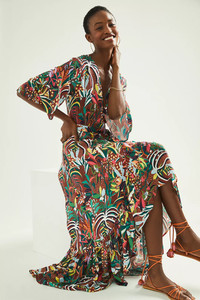 anthropologie botanica wrap dress