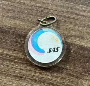 SAS Airlines Schlüsselanhänger Vintage Scandinavian Airline Logo Sammlerstück Dänemark - Bild 1 von 3