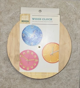 New Painting Pattern Wood Clock From Target - Picture 1 of 2