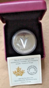 2020 Second World War: Battlefront Series - Victory In Europe $20 Silver Coin - Picture 1 of 11