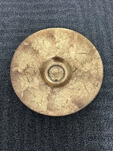 Große Vintage asiatische Gold und Silber Glas Schale und Mittelteller - Bild 1 von 9