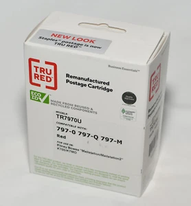 Cartucho de franqueo TRU ROJO refabricado (TR7970U) funciona con 797-0 797-Q 797-M - Imagen 1 de 4