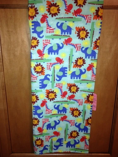 Jungle Animal Flannel Multicolor Handmade Receiving Blanket for baby XL 41 x 40 - Image 1 of 1