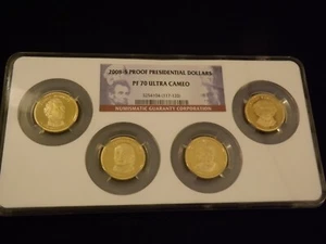 2008 -S Presidents 4 Coin Set NGC PF 70 Ultra Cameo - Picture 1 of 2