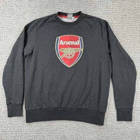 Puma Arsenal Sweatshirt Extra Large Grey Long Sleeve Shirt Soccer Football Mens Cover