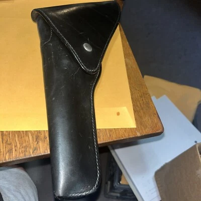 Bianchi 16L 大号 SA 单动作黑色翻盖皮套  — 第 1/4 张图片