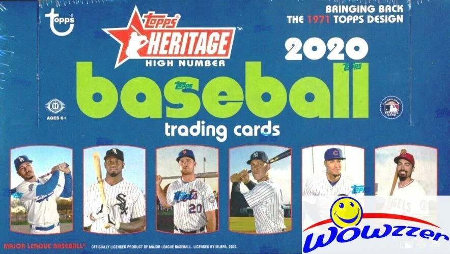 2020 Topps Heritage High Number Baseball Sealed Hobby Box-AUTOGRAPH/RELIC !