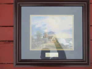 2005 Thomas Kinkade Ein Licht im Sturm Bibliothek Ausgabe gerahmt 18” x 16” - Bild 1 von 17