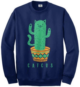 Catcus Cat Cactus Plant Youth Sweatshirt Funny Pet Lover Gift Idea - Picture 1 of 7