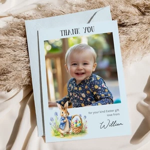 Personalised Photo Easter Thank You Cards - Personalised Easter Card - Picture 1 of 16