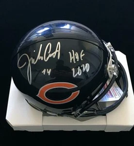 Jim Covert Chicago Bears signed Autogramm Mini Helm HOF 2020 JSA - Bild 1 von 1