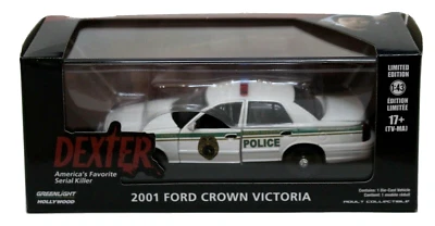 Greenlight 86613 2001 Ford Crown Vic Police Interceptor Miami Dexter 1:43 MIB - Image 1 of 3