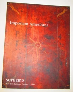 Sotheby's Auction Sale Catalog #6899 October 19, 1996 Important Americana - Imagen 1 de 4