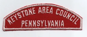 Keystone Area, Pennsylvania (70 mm state) Council RWS, Red & White Strip - Picture 1 of 1