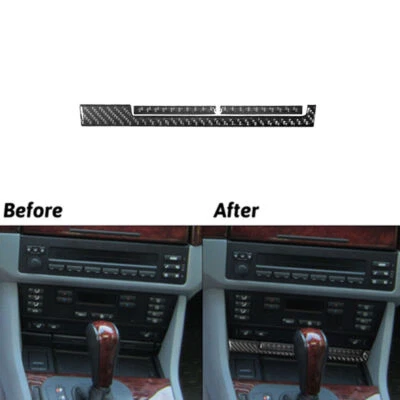 Cubierta interior de fibra de carbono debajo del portavasos para BMW Serie 5 M5 1998-2003 Foto 1 de 4