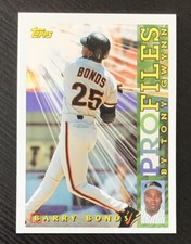 1996 Topps - Profiles by Tony Gwynn NL #NL-3 Barry Bonds - San Francisco Giants