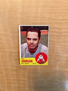 1963 TOPPS BASEBALL #504 BOB JOHNSON!! $1 SHIPPING!! - Picture 1 of 2